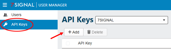 API key