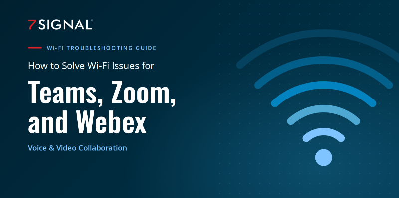 Wi-Fi troubleshooting guide header: How to Solve Wi-Fi Issues for Teams, Zoom, and Webex — Voice & Video Collaboration